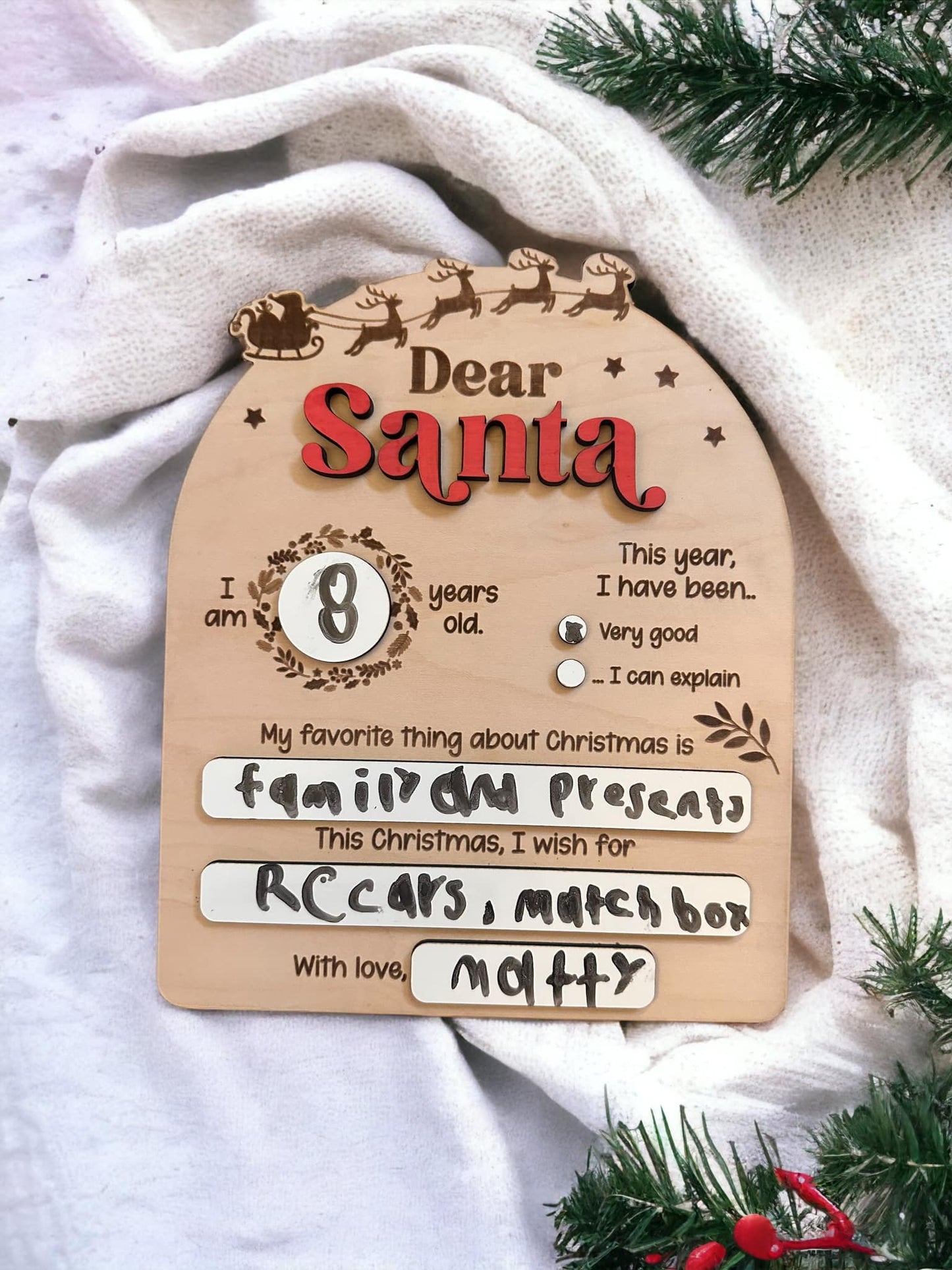 Dear Santa Sign