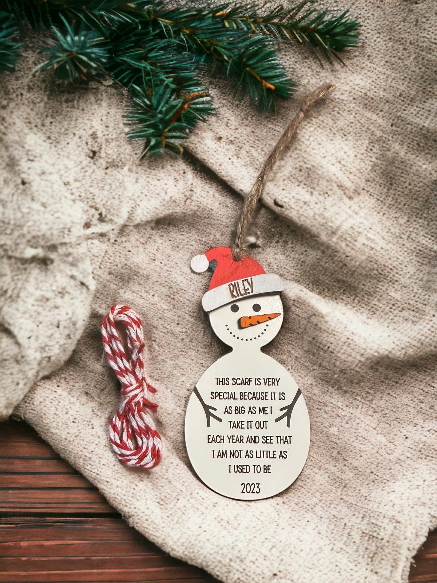 Snowman Size Ornament