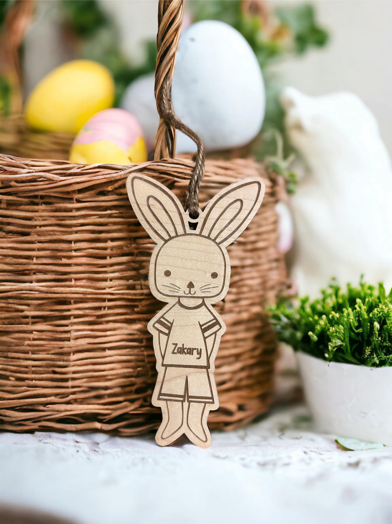 Cute Bunny Basket Tags