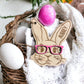Bunny w/ Glasses Basket Tag