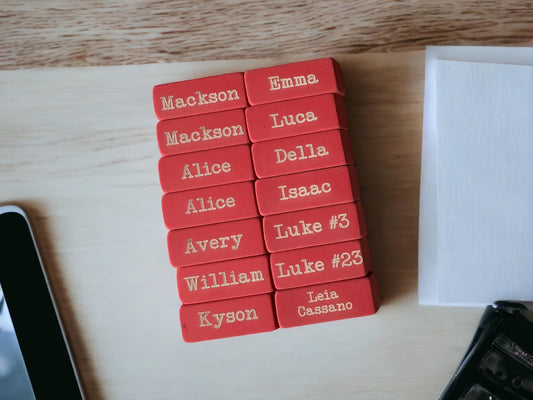 Personalized Erasers