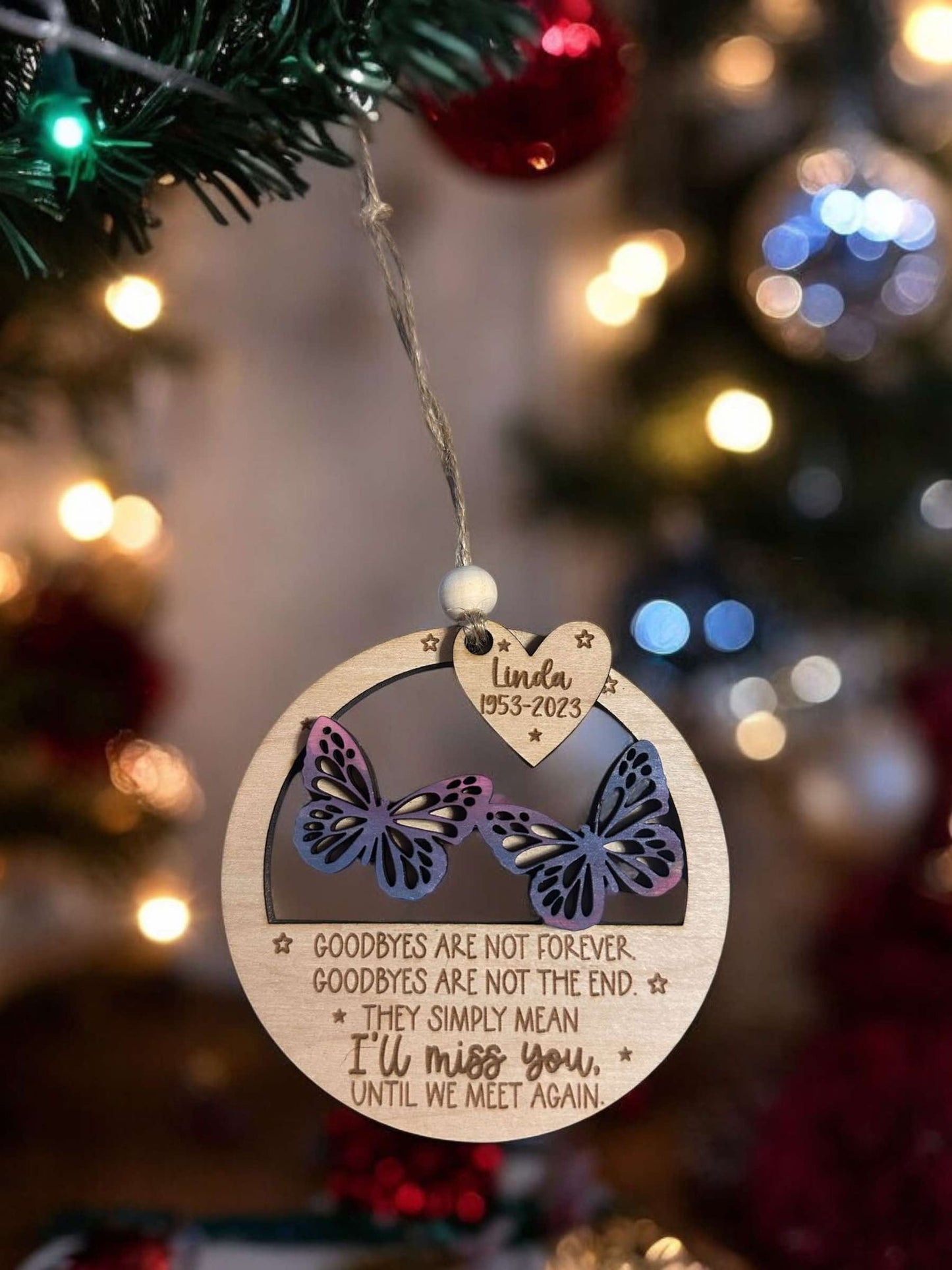 Butterfly Memorial Ornament