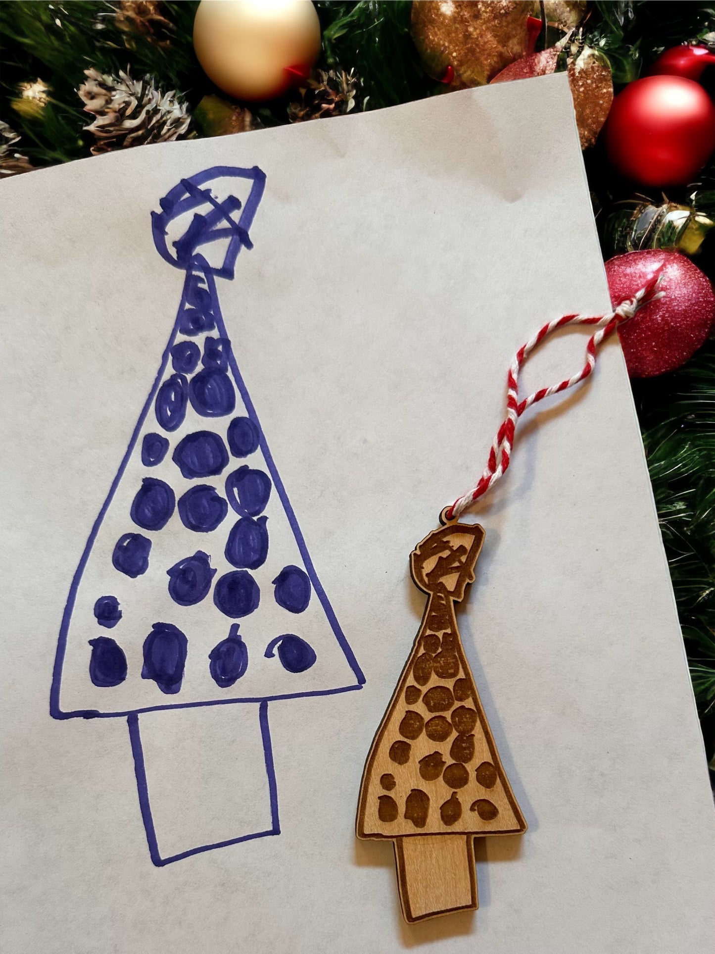 Kids Drawing Ornament