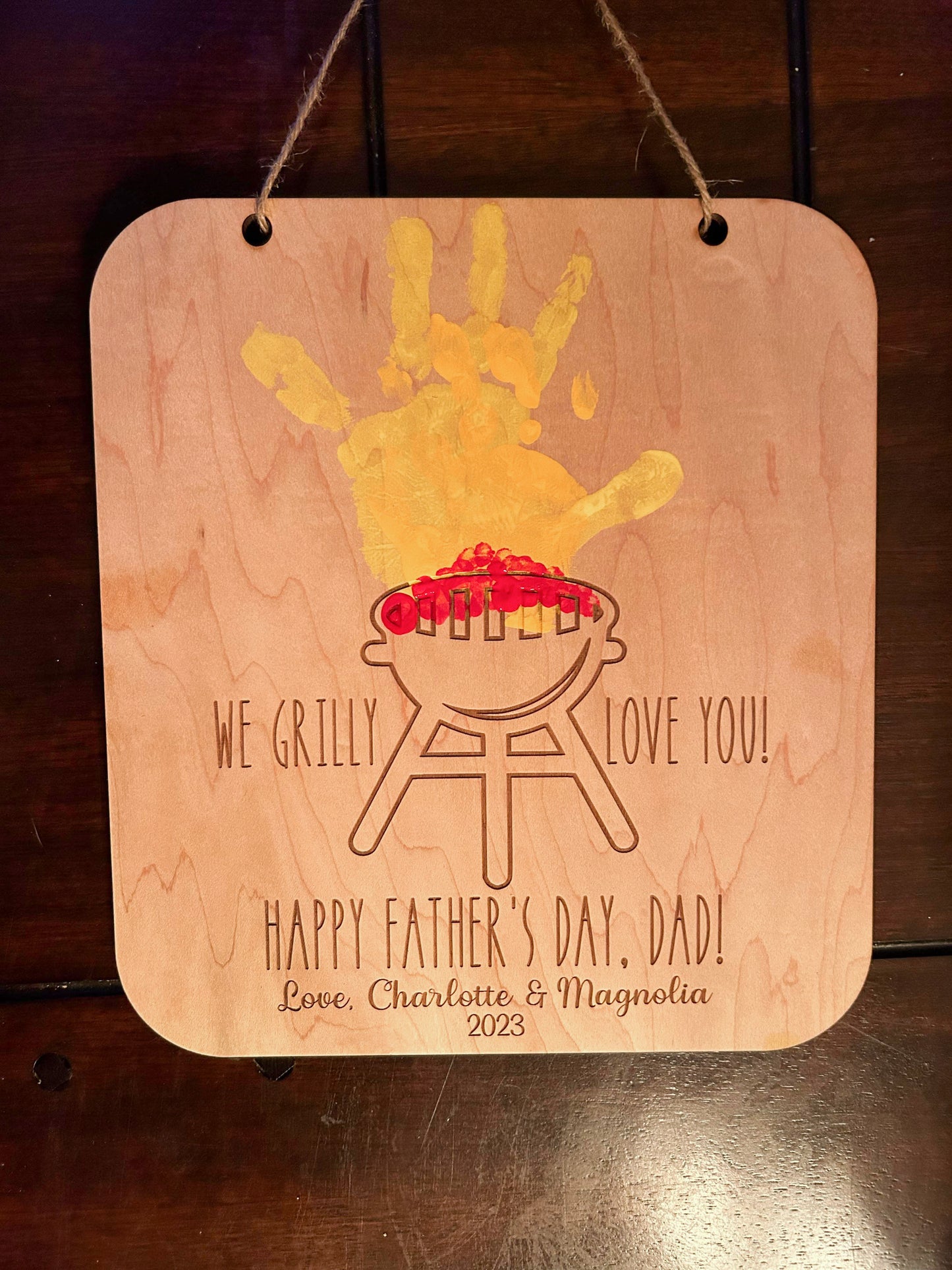 We ‘GRILLY’ love you Handprint Kit