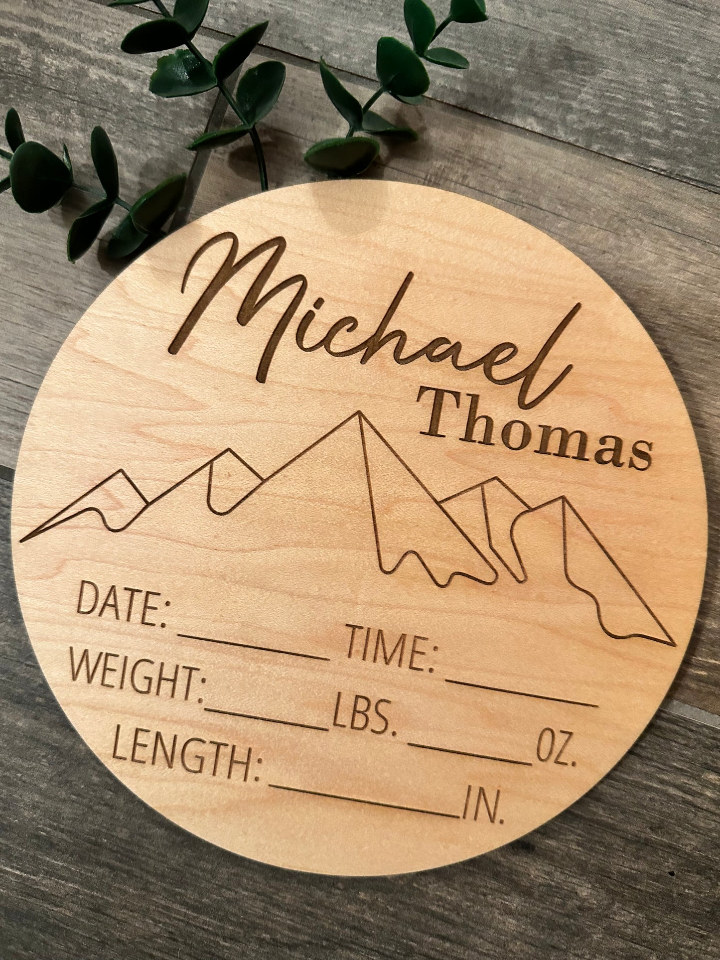 Birth Stat Designs Birth Stat Announcement – Sawdust Sixty Six