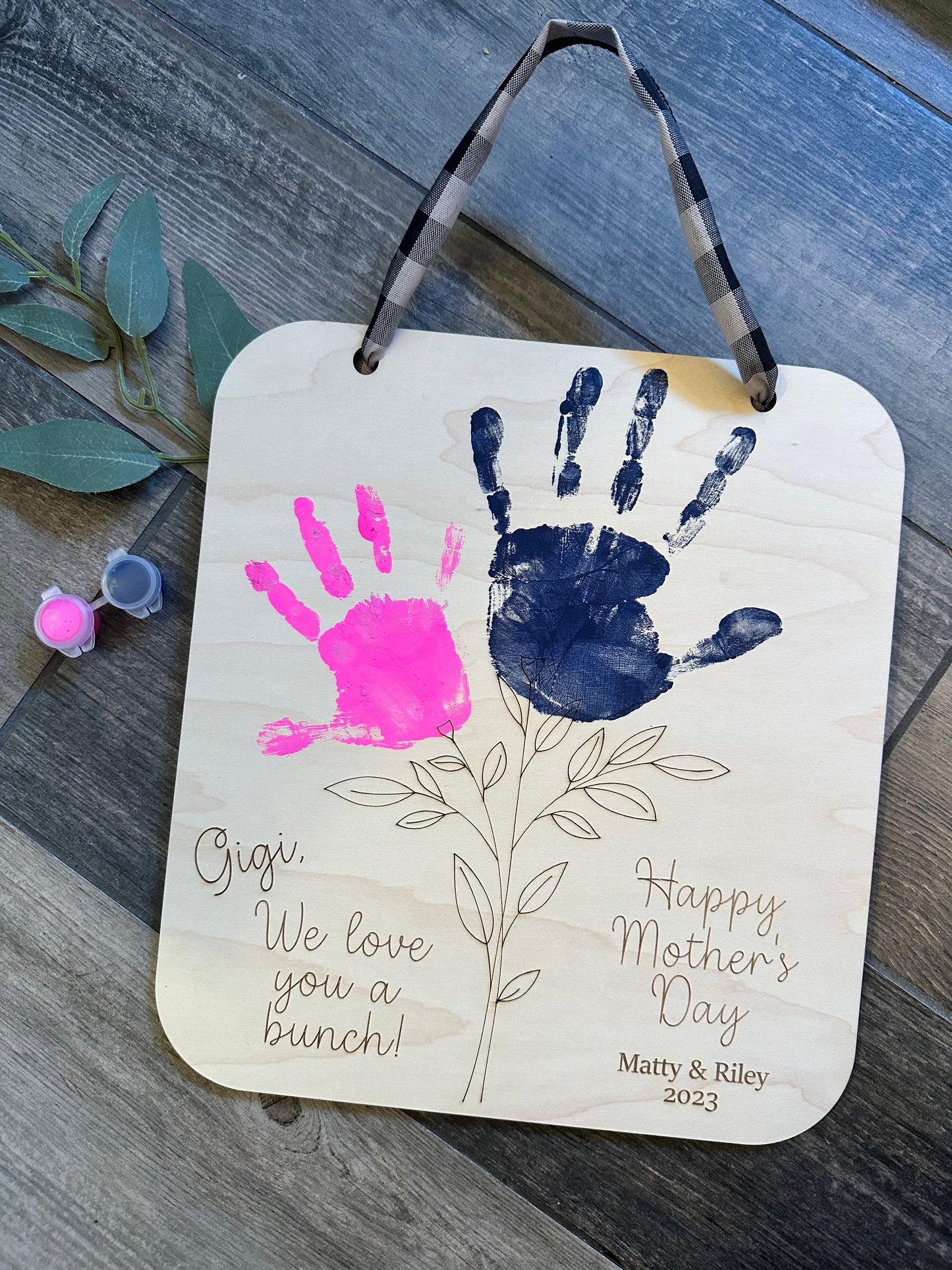 Handprint Mother’s Day sign