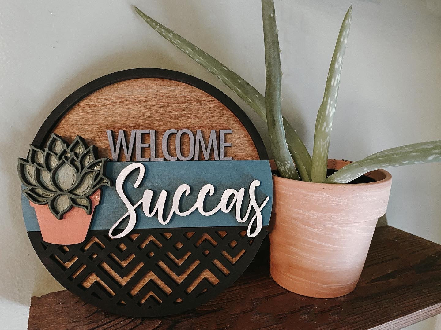 Welcome Succas Door Hanger