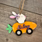 Bunny Carrot Car Basket Tag