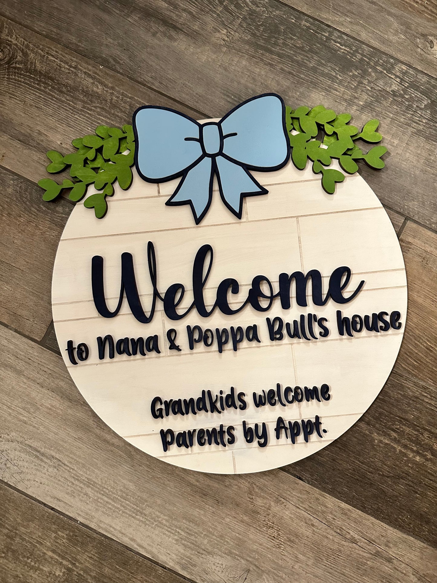 Grandkids Welcome Door Hanger