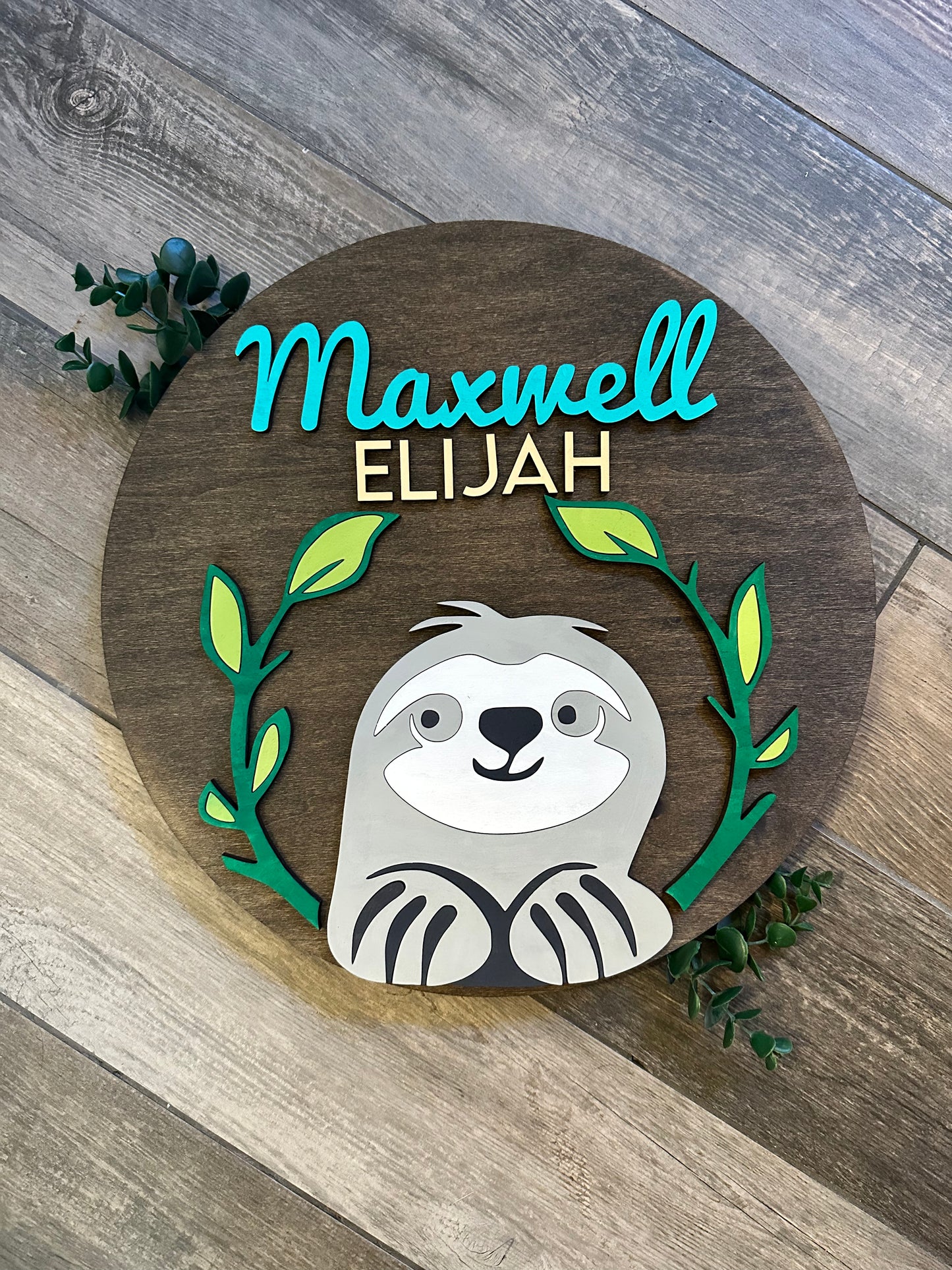 Sloth Nursery Sign