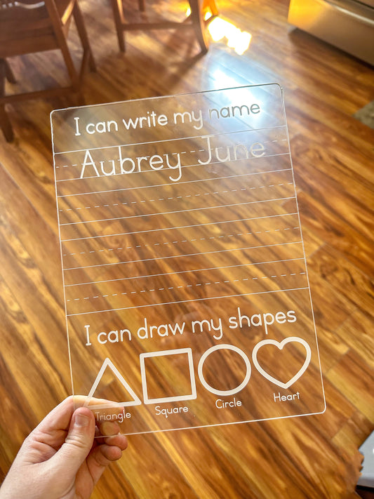 Dry Erase Tracing Boards