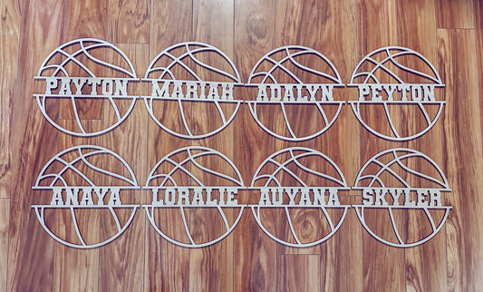 Basketball Name Sign